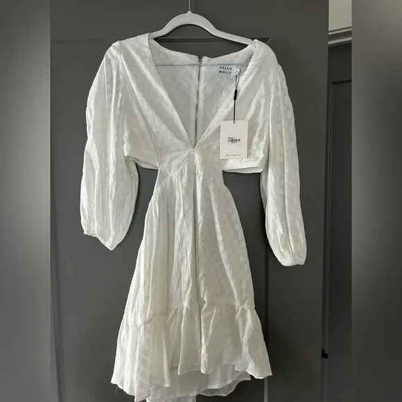NWT Hello Molly White Dress - Picture 1 of 3